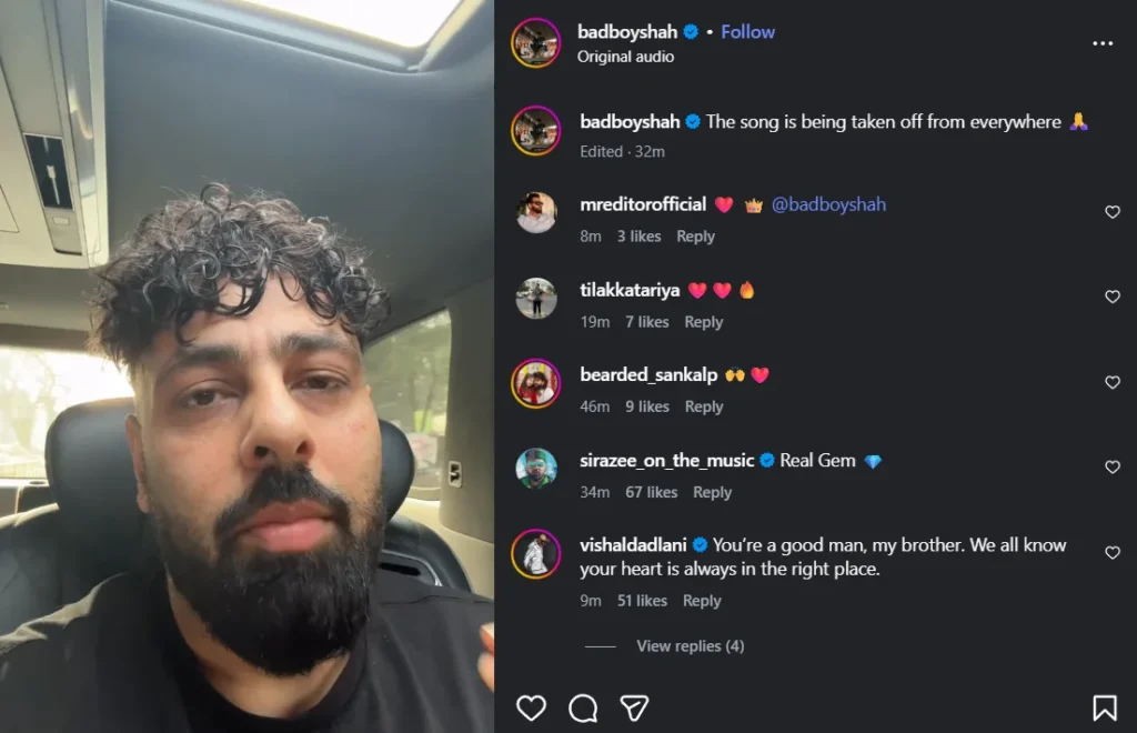 ‘Tateeree’ गाने से बढ़ा विवाद: रैपर Badshah के खिलाफ FIR, वीडियो हटाया गया