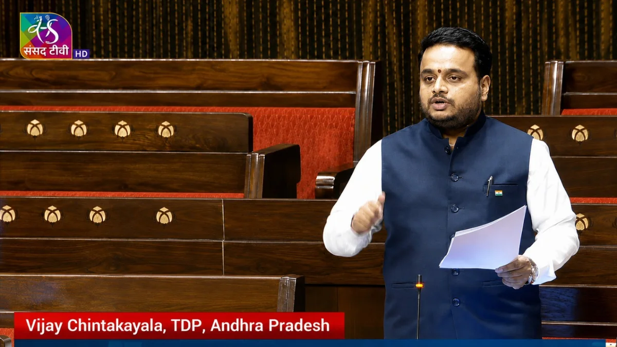 राज्यसभा में ‘वंदे मातरम्’ की गूंज, टीडीपी सांसद चिंतकायला विजय ने भारत की सभ्यता, संस्कृति और राष्ट्रीय एकता का रखा पक्ष