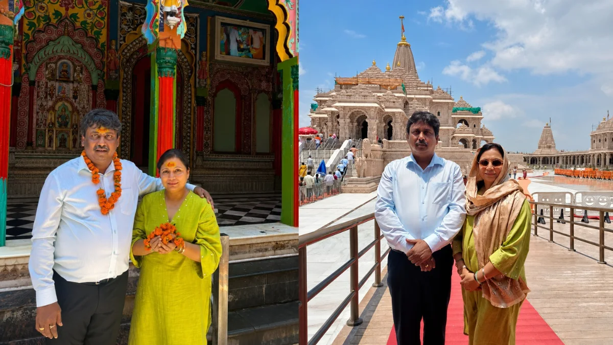 वरिष्ठ पत्रकार राकेश सिंह और पारुल सिंह ने श्रीराम जन्मभूमि मंदिर में की विशेष पूजा-अर्चना
