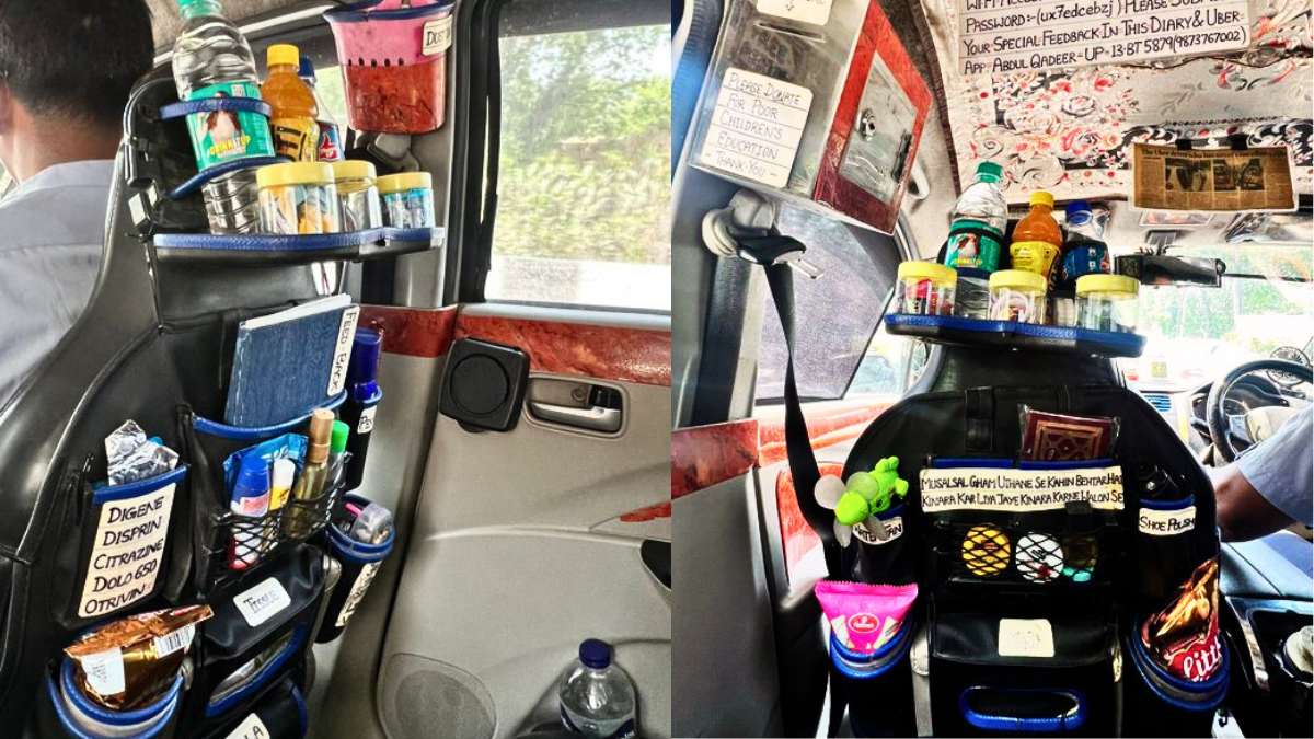 दिल्ली के उबर ड्राइवर अब्दुल क़ादिर की '1BHK' कैब ने इंटरनेट पर मचा दी खलबली