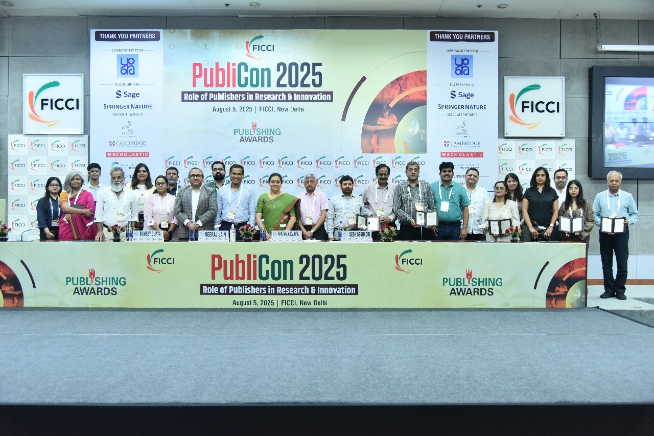 FICCI के PubliCon 2025 में शोध और नवाचार में प्रकाशकों की भूमिका को रेखांकित किया गया; FICCI पब्लिशिंग अवॉर्ड्स ने प्रकाशन उद्योग के उत्कृष्ट कार्य को किया गया सम्मानित
