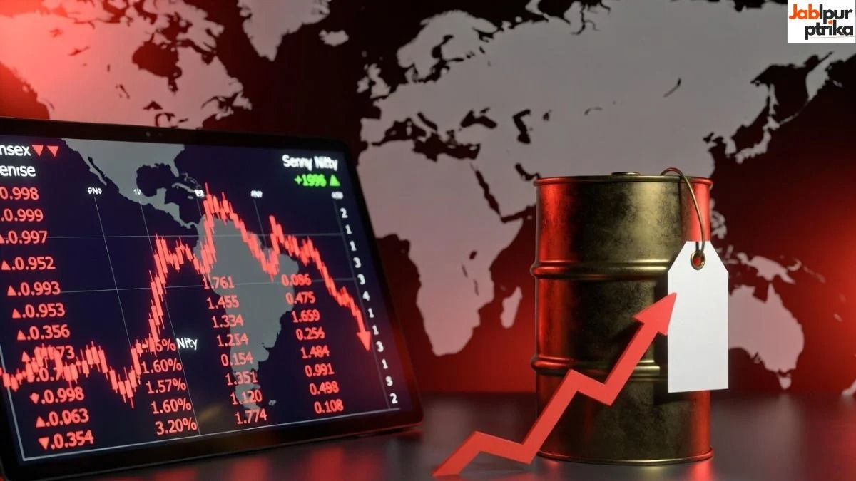वैश्विक तनाव का असर: तेल की उछाल से शेयर बाजार में भारी गिरावट, सेंसेक्स-निफ्टी गिरकर नीचे