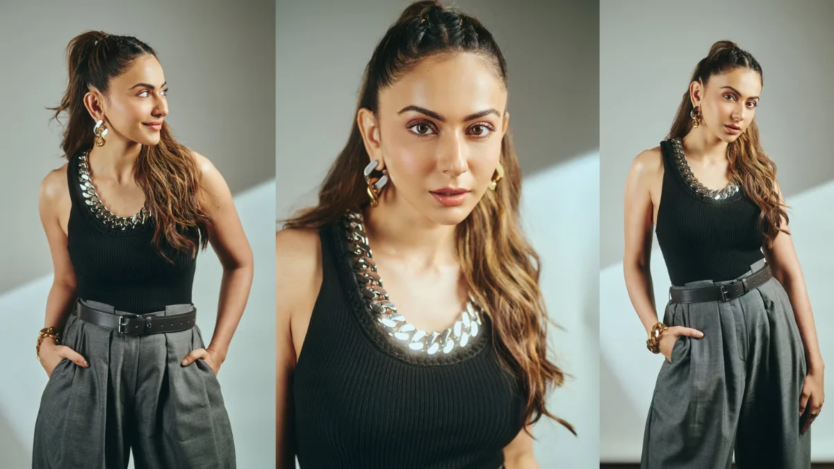 Rakul Preet Singh का बॉस लेडी लुक, सिंपल आउटफिट को दिया स्टाइलिश ट्विस्ट
