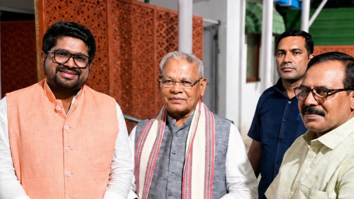 डॉ. भार्गव मल्लप्पा की मंत्री जीतन राम मांझी से मुलाकात, मिला न्योता