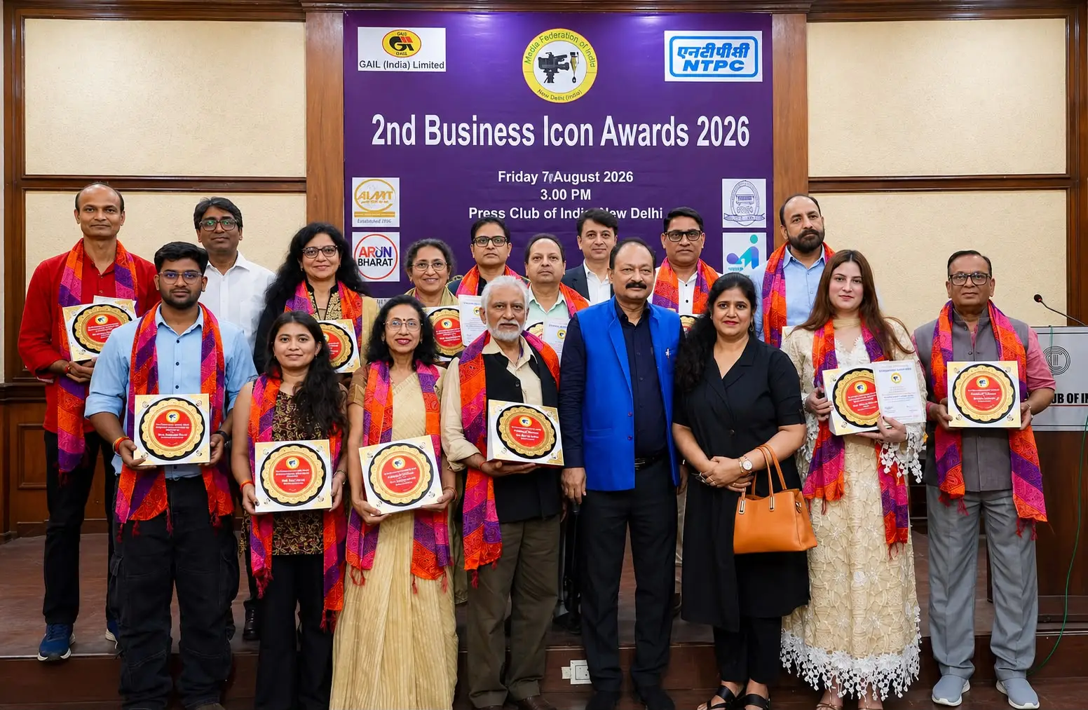 बिजनेस आइकन अवॉर्ड्स 2026 में विभिन्न क्षेत्रों में उत्कृष्ट योगदान देने वाली हस्तियों और संगठनों को MFI ने किया सम्मानित