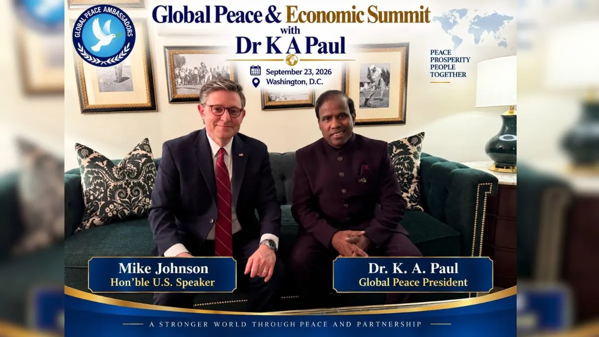 माइक जॉनसन की मौजूदगी में Global Peace Summit, 58 युद्धों पर चर्चा
