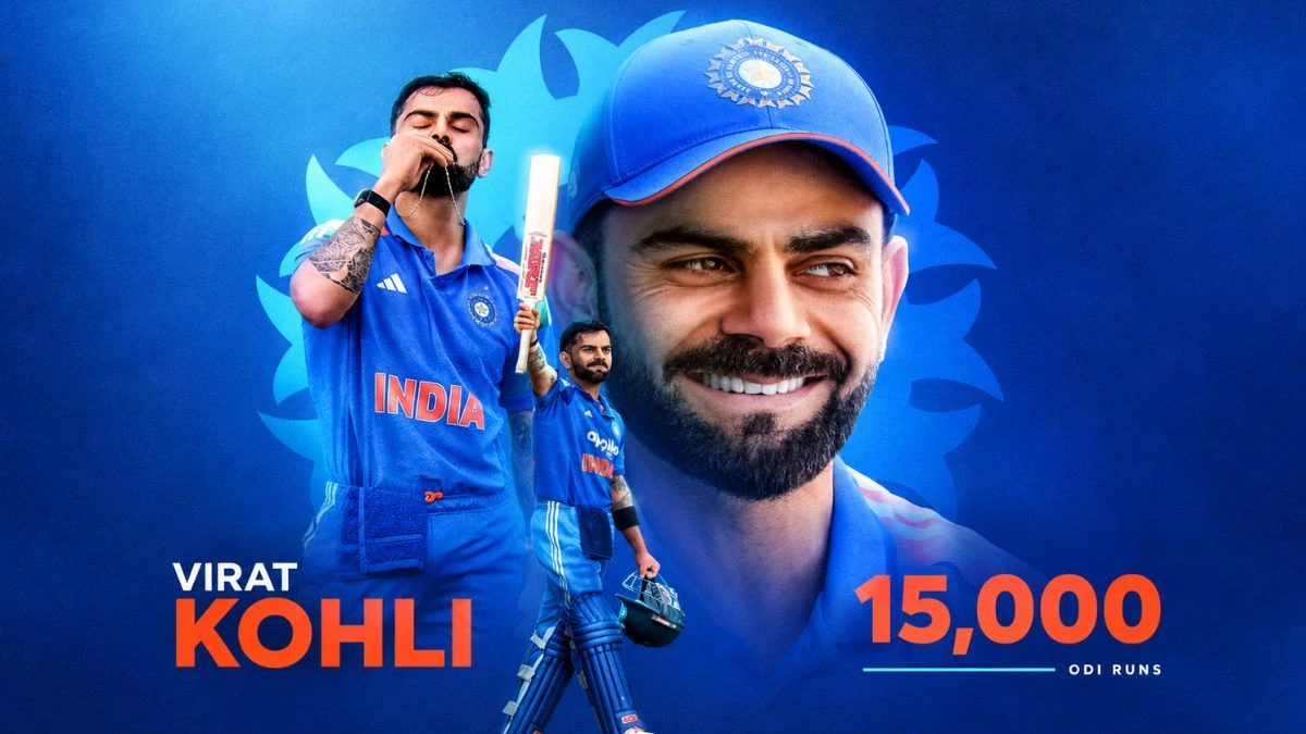 Virat Kohli 15,000 ODI Runs: कोहली ने रचा इतिहास, बने सबसे तेज बल्लेबाज
